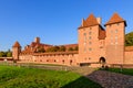 Sightseeing of Poland. Medieval castle in Malbork town