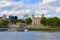 River boat on the river thames Royalty Free Stock Photo