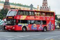 Sightseeing tour bus in Moscow, Russia