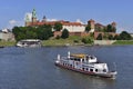 Sightseeing tourist cruise boat on the river Vistula