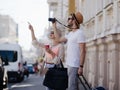 Sightseeing travel family tourism vacation Royalty Free Stock Photo