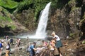 Sightseers at Franklin Falls 