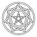 Sigillum Dei, Seal of God, or Seal of Truth, basic geometric structure