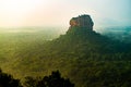 Sigiriya Lion Rock Mount sri lag dawn top view