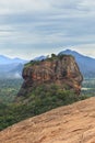 Sigiriya Rock Fortress, UNESCO World Heritage Site, seen from Pidurangala Rock, Sri Lanka,