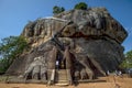 A view of the Lion Platform at Sigiriya Rock Fortress in central Sri Lanka.