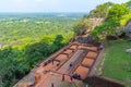 Sigiriya, Sri Lanka, February 5, 2022: View of the ruins of Sigi