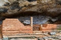 ÃÅ¡uins of defensive redoubts in the ancient fortress of Sigiriya Lyon Rock