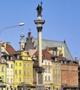 Sigismund column in the Old Town in Warsaw, Poland.