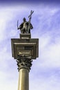 Sigismund`s Column in Castle Square, Warsaw, Poland Royalty Free Stock Photo