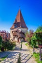 Sigisoara, Romania: The Shoemakers Tower in Sighisoara Royalty Free Stock Photo