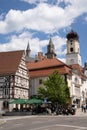 The historic old city center of Sigmaringen