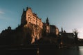 Sigmaringen Castle by starry night in the moonlight Royalty Free Stock Photo