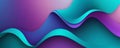 Sigmoid Shapes in Teal and Medium purple
