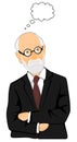 Sigmund Freud cartoon Royalty Free Stock Photo