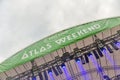 Sign above stage at Atlas Weekend Music Festival. Kiev, Ukraine