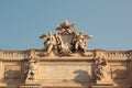 Sign above the Trevi Fountain