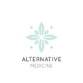 Sign of Alternative Medicine. IV Vitamin Therapy, Anti-Aging, Wellness, Ayurveda, Chinese Medicine. Holistic centre