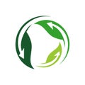 sign of alternative renewable energy logo design vector illustrations