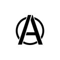 a sign of anarchy icon. Element of communism illustration. Premium quality graphic design icon. Signs and symbols collection icon Royalty Free Stock Photo