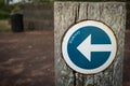 Walkway Arrow Sign