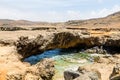 Sign on Aruba Natural Bridge