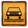 Attention aquaplaning, water surface and extended stopping distance