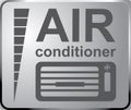 Sign auto service, car fix sign AIR conditioner service. Banner Royalty Free Stock Photo