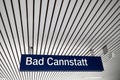 sign of bad cannstatt of stuttgart germany Royalty Free Stock Photo