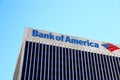 Sign of the Bank of America Royalty Free Stock Photo