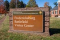 Sign for the Battle of Fredericksburg Visitor Center - Spotsylvania Military Park -