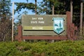 Sign for Bay View State Park in Northwest Washington State