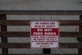 Sign at beach saying Do not Feed Birds