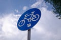 The sign of the bicycle Royalty Free Stock Photo