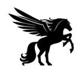 Sign of a black pegasus.