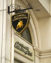 Sign board of Automobili Lamborghini