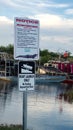 Sign at a boat launch