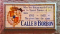 Bourbon street sign, New Orleans