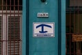 HAVANA, CUBA - OCTOBER 21, 2017: Sign on building which means renting house or room. Arrendador Divisa