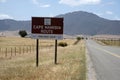 Sign on Cape Namibian Highway South Africa