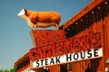 Sign for Cattlemen's Steak, Ft Worth, TX