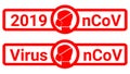 Sign caution coronavirus. nCoV 2019 Stop coronavirus. Coronavirus mask.