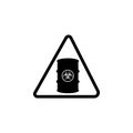 Sign of chemical reagents icon. Element of warning for mobile concept and web apps. Icon for website design and development, app d