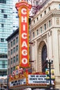 Sign of Chicago Theater Royalty Free Stock Photo