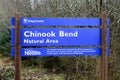 Sign for Chinook Bend Natural Area in King County Washington