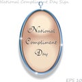 National Compliment Day SIgn and Illustration