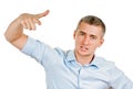 man pointing his finger at you Royalty Free Stock Photo