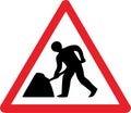 Sign contruction for ilustration traffic