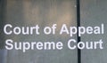 Sign of Court of Appeal and Supreme Court