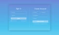 Sign In and Create account Forms